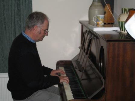 Richard Composing at the Piano